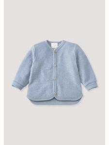 Куртка из шерстяной махровой ткани светло-голубого цвета Hessnatur