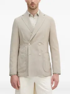 Двубортный пиджак BOSS, нейтральный