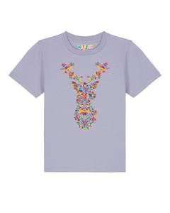 Рубашка watabout.kids Floral Deer, сиреневый
