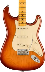 Fender American Professional II Stratocaster с грифом из клена, окраска Sienna Sunburst