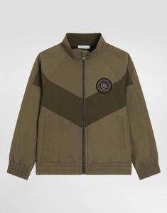 Свитшот из поплина и нейлона с тесьмой с логотипом DOLCE & GABBANA, мультиколор