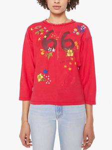 Свитер с круглым вырезом Tuff Stuff, цвет: красный, многоцветный Mother, Red Multi