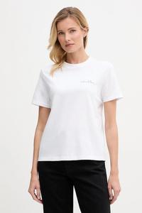 Хлопковая футболка Calvin Klein Jeans, белый