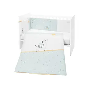 Комплект постельного белья Kikkaboo Stripy Friends из 2 предметов, 60/120 см, белый