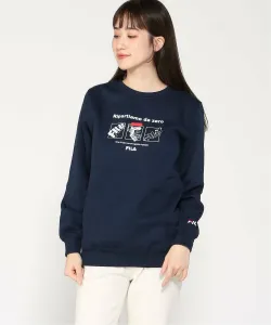 FILA/(W) Толстовка с графическим принтом на флисовой подкладке