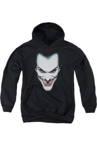 Батмен Джокер портрет молодежная толстовка с капюшоном Gildan, черный