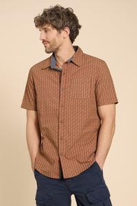 Рубашка Geo с принтом ананасов White Stuff, коричневый