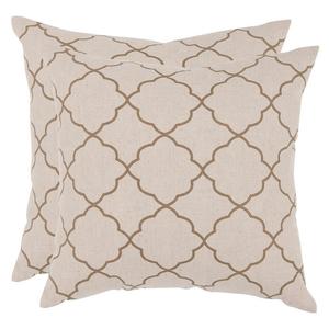 Safavieh Набор декоративных подушек «Софи» из 2 предметов, цвет Taupe