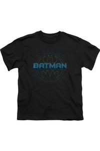 Футболка с коротким рукавом для детей с логотипом Batman Bat Tech Gildan, черный