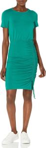 Женское платье-футляр Calvin Klein с короткими рукавами и юбкой с рюшами, Meadow