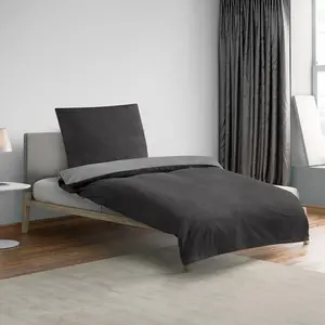 Постельное белье Dream Sleep Uni Melange Flannel 840200 200x200 см + 2x 80x80 см титан Traumschlaf