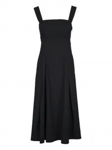 Платье с квадратным вырезом Vince, черный