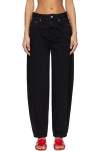 Ganni Черные свободные жесткие джинсы-звездочки