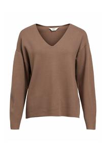 Джемпер OBJREYNARD V-NECK Object, коричневый