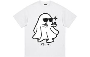 Футболка Unisex Crew Neck Moderate Heavyweight ZIAREL, белый[sunglasses ghost]