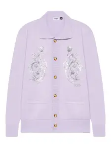 Кардиган Flowers Gcds, фиолетовый