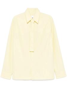 Jil Sander поплиновая рубашка, желтый