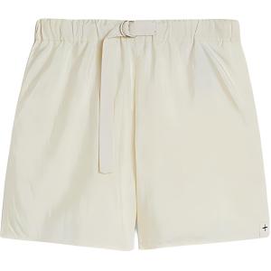 Шорты прямого кроя с поясом JIL SANDER, белый