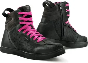 SHIMA Rebel Lady, мотоциклетные ботинки, городские женские мотоциклетные ботинки, кроссовки для города, флуоресцентный черный цвет, Black