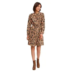 Платье Vero Moda Isa long sleeve, коричневый