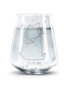 Стакан для питья, медведь, гитара, не говоря ни слова, в прозрачном Mr. & Mrs. Panda