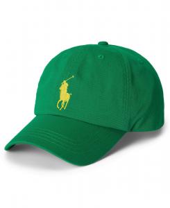 Бейсболка Big Pony из хлопковой саржи для мальчиков 8-20 лет Polo Ralph Lauren, Cruise Green