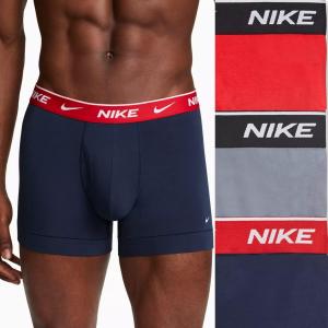 Мужские боксеры Nike 3PK Dri-Fit, Obsidian/Red/Grey