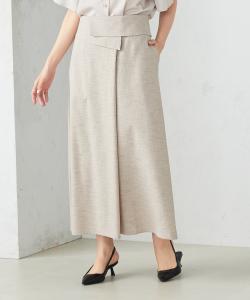 Эластичная юбка-обертка, похожая на лен Comme Ca Ism, цвет Beige