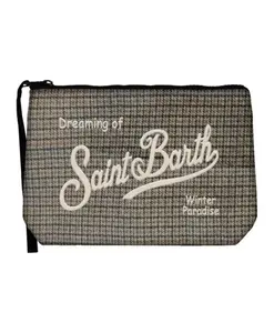 Фланелевая сумка-клатч А-силуэта Mc2 Saint Barth, коричневый