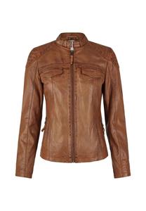 Мила кожаная куртка 7eleven, цвет Cognac