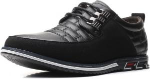 Мужские повседневные лоферы Классические деловые кожаные лоферы Удобные дышащие кроссовки Aqixidx, Blacka