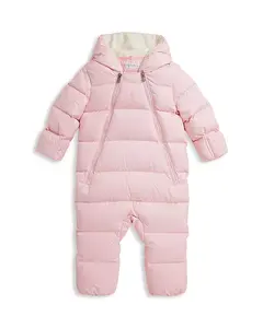Пуховый комбинезон с капюшоном для девочек Polo - детский Ralph Lauren, розовый