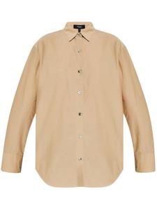 Theory рубашка с длинным рукавом и застежкой на пуговицы, нейтральный цвет