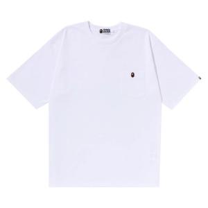 Футболка BAPE Ape Head One Point Relaxed Fit Pocket Tee, White