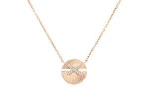 Chaumet 18K розовое золото, золотые колье с бриллиантами для женщин