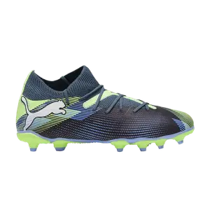 Кроссовки Puma Future Match 7 FG AG Big Kid Lights Out Pack, черный