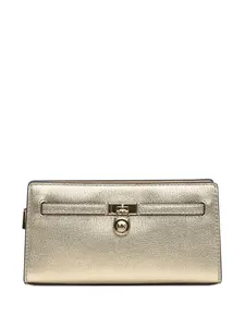 Клатч Hamilton с замком и металлической отделкой из кожи Michael Michael Kors, желтый