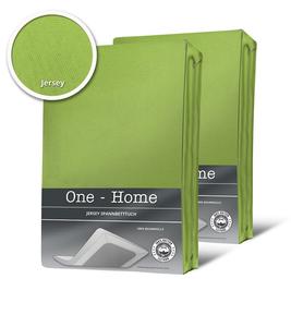 2 простыни с пружинным матрасом, водяная кровать, зеленая, 180x200 см - 200x220 см, трикотаж One-Home, зеленый