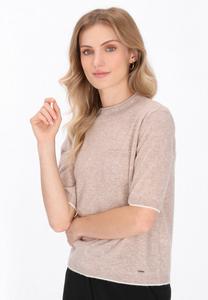 Футболка DreiMaster Basic T-shirt, Stone Melange/Beige