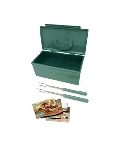 Кэдди S'Mores с выдвижными вилками Charcoal Companion, green