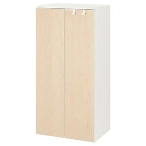 Гардероб SMÅSTAD/PLATSA IKEA, 60x42x123 см, цвет white/birch
