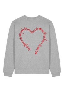 Толстовка FLOWERS BACK EMBROIDERY UNISEX Mira Paris, пятнистый серый