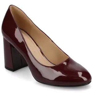 Серфина закрытые туфли на устойчивом каблуке Journee, цвет oxblood