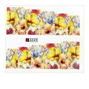 Наклейки для ногтей на водной основе, лист 6,5 х 5,5 см на 10 пальцев № А049 Molly Lac