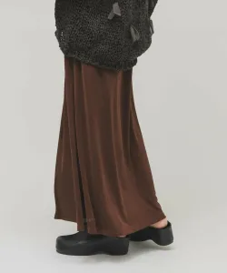 Блестящая простая юбка Kbf, цвет Brown