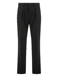 Брюки из хлопка в складку slowear, черный