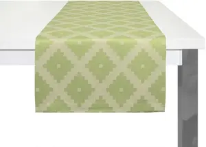 Адам настольный бегун "Марокканский Шираз" Adam 50х150 см, светло-зеленый