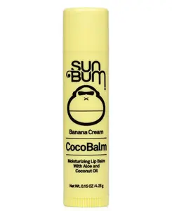 Увлажняющий бальзам для губ Coco Balm, 0,15 унции Sun Bum, цвет banana cream
