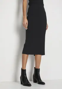 Юбка трикотажная HECHTER PARIS, прямого кроя, черный