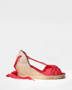 Женские эспадрильи на танкетке из ткани с лентами Toni Pons, красный